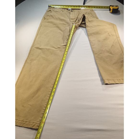 GAP Men’s Relaxed Fit Chino Pants Khaki 34x34 Cotton Casual Straight Leg - Picture 5 of 8